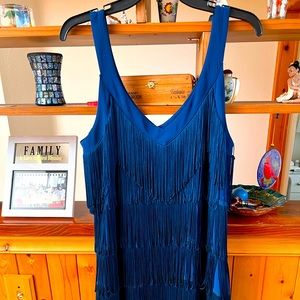 Fringe shake and shimmy dress by White House Black Market